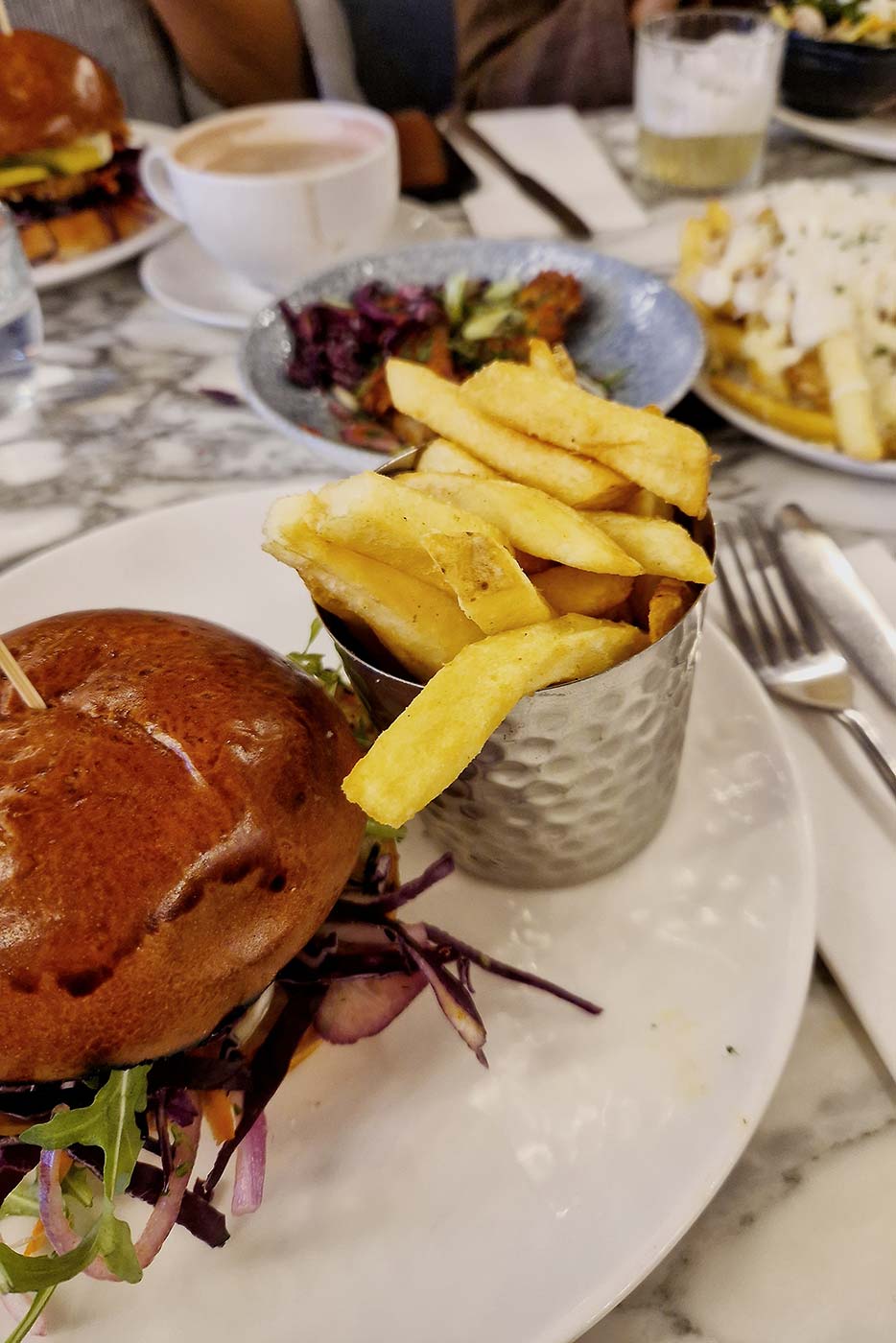 marsha grilled chicken burger fries truffle wings kingly court london oxford circus